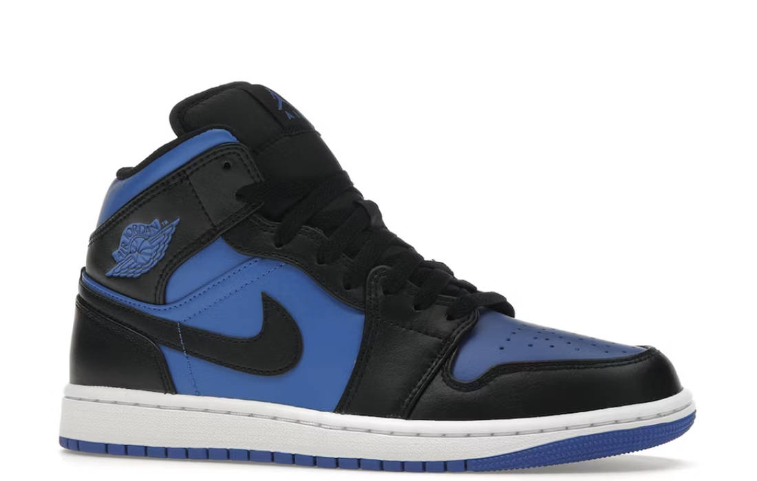 Nike Air Jordan 1 Mid "Black Royal Metallic"