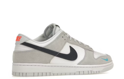 Nike Dunk Low "White Grey Navy Aqua Mini Swoosh"