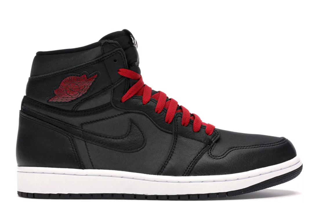 Nike Air Jordan 1 High "Black Satin Gym Red Black"