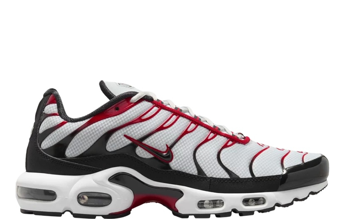 Nike Air Max Plus "Pure Platinum Black University Red"