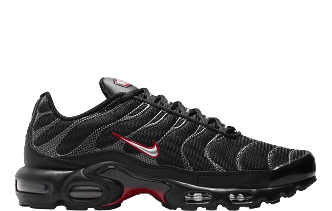 Nike Air Max Plus "Black University Red Metallic Silver"