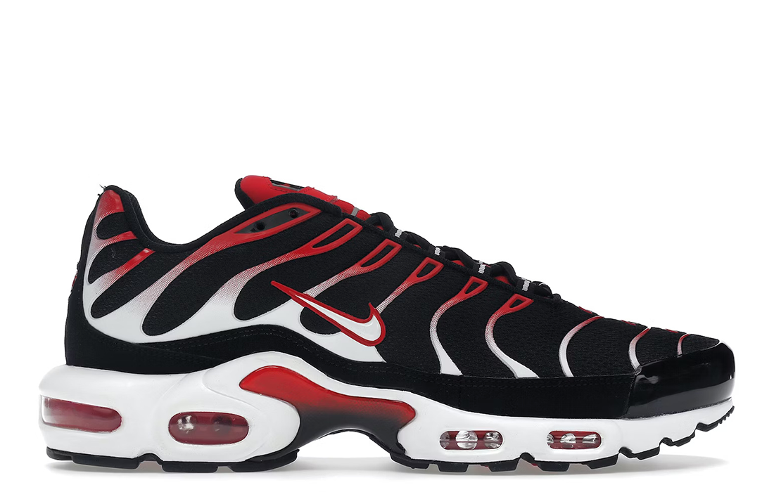 Nike Air Max Plus "Black White University Red"