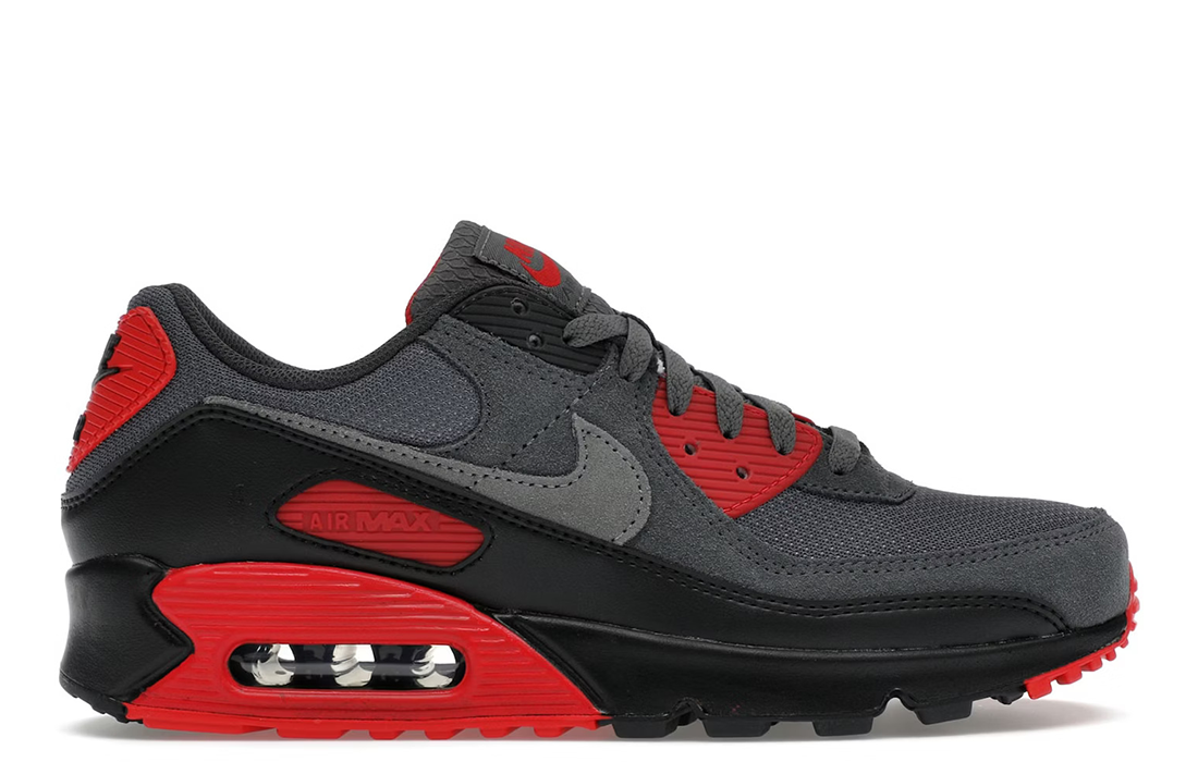 Nike Air Max 90 "Smoke Grey Fire Red"