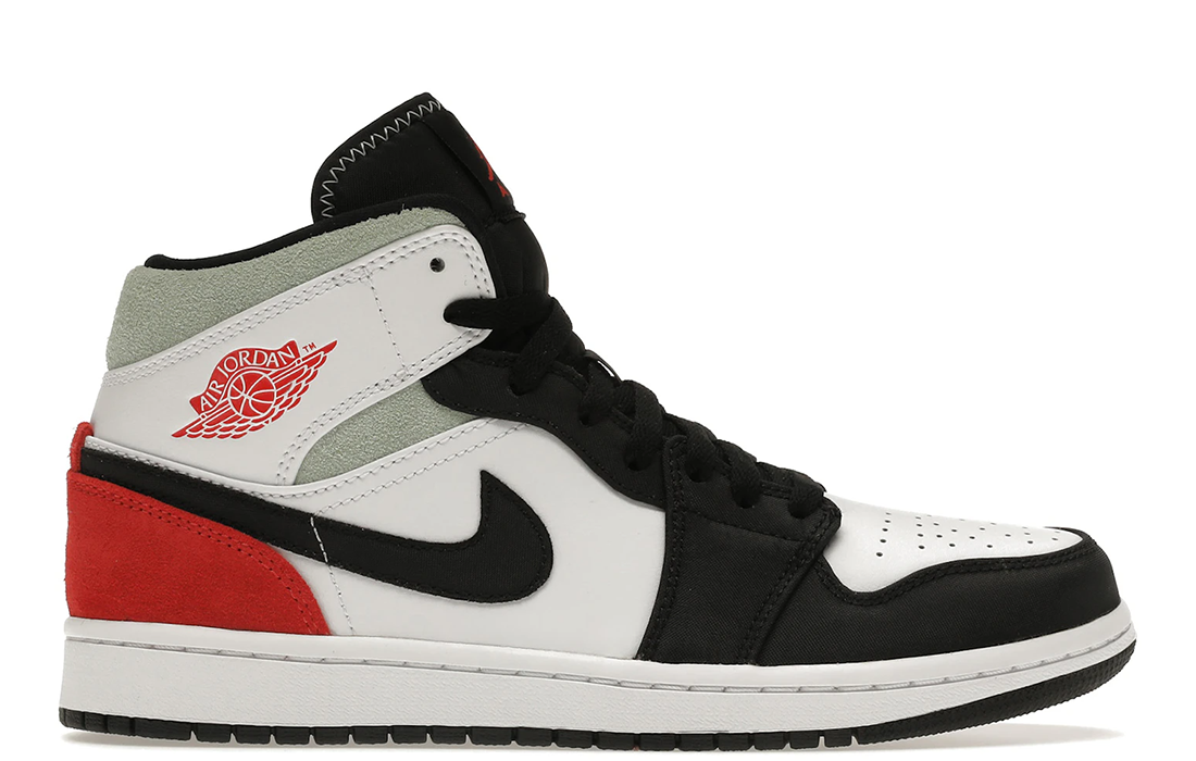 Nike Air Jordan 1 Mid "Red Black Toe"