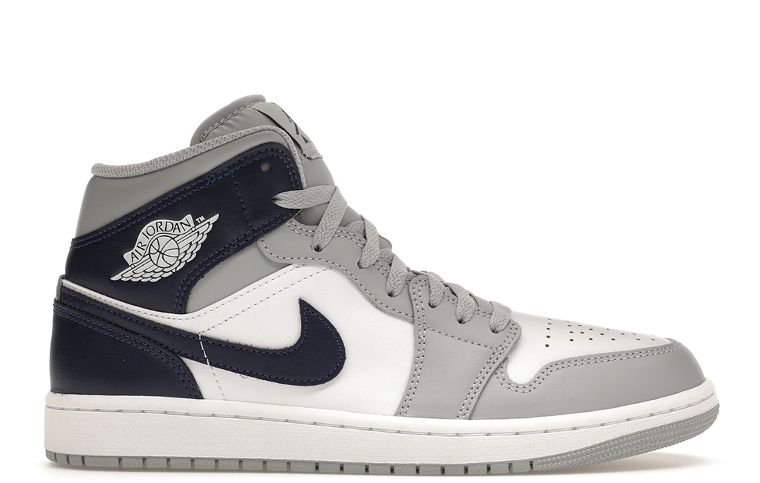 Nike Air Jordan 1 Mid "Wolf Grey Midnight Navy"