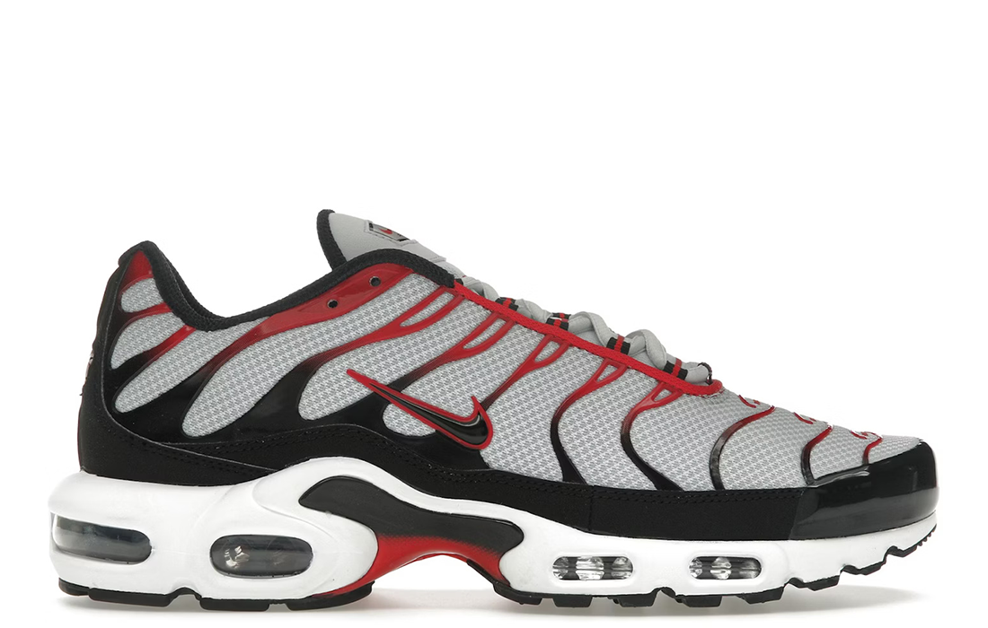 Nike Air Max Plus "Pure Platinum Black University Red"