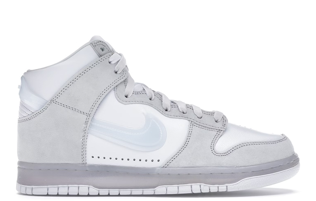 Nike Dunk High x Slam Jam "White Pure Platinum"