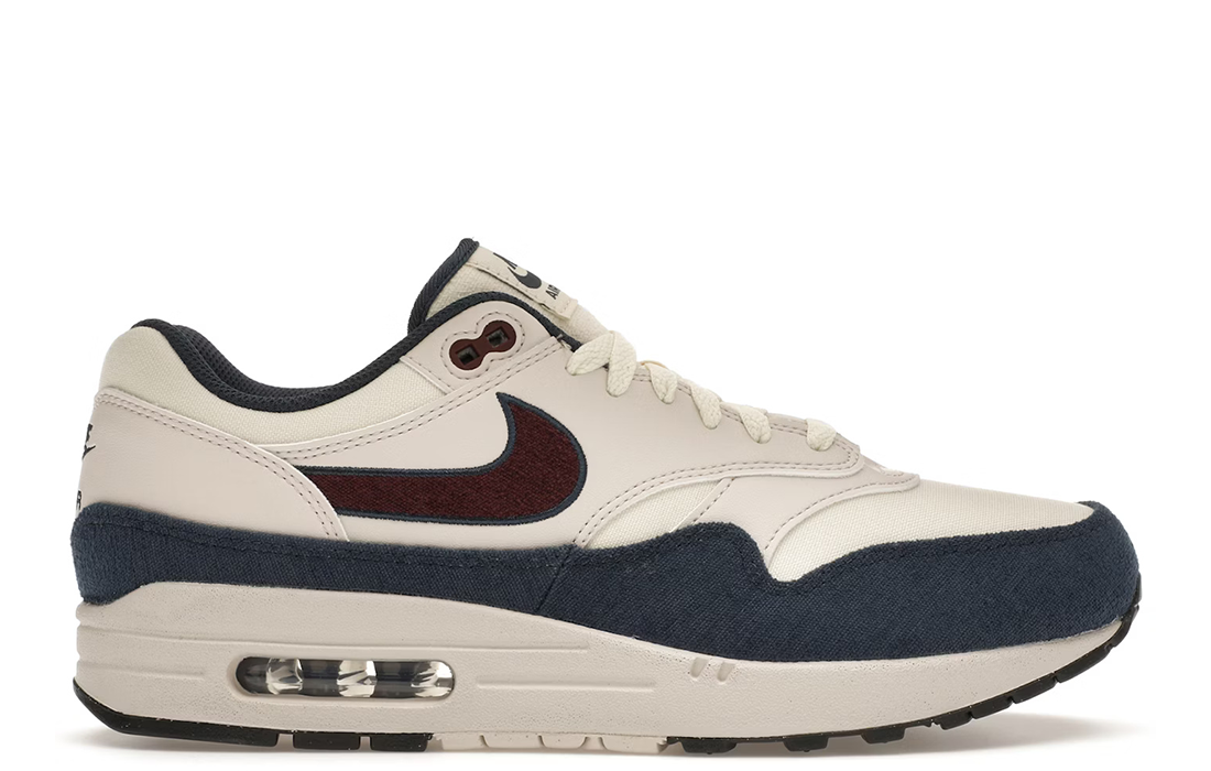 Nike Air Max 1 "Coconut Milk Burgundy Crush Navy"