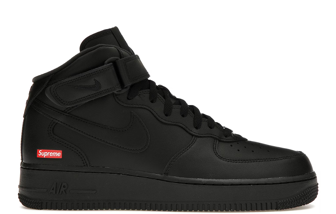 Nike Air Force 1 Mid x Supreme "Black"