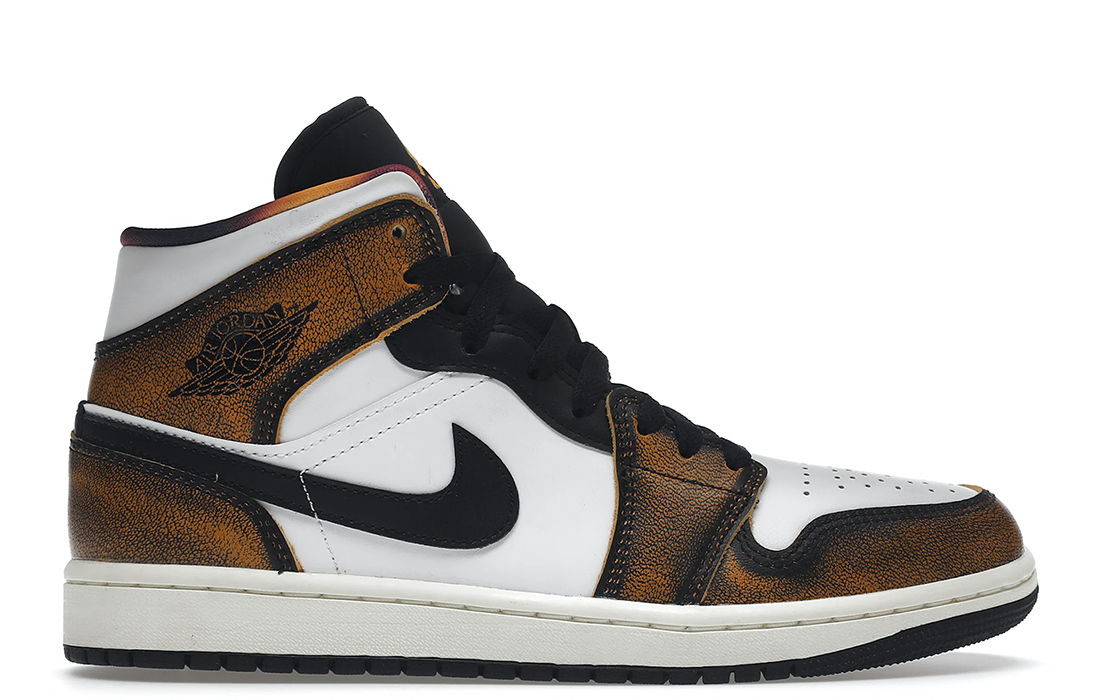 Nike Air Jordan 1 Mid "Orange Wear Away"